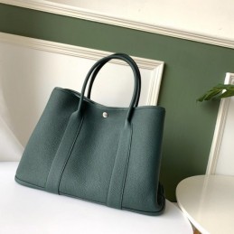 Replica Hermes Dark Green Garden Party 36 Bag