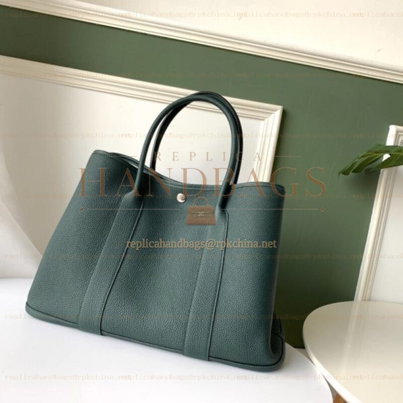 Replica Hermes Dark Green Garden Party 36 Bag