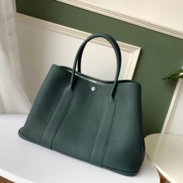 Replica Hermes Dark Green Garden Party 36 Bag