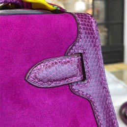 Replica Hermes Fuchsia Kelly 28 Gold Hardware Bag