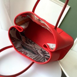 Replica Hermes Red Garden Party 36 Detailed Leather Bag