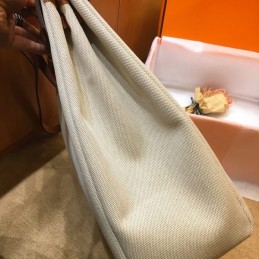 Replica Hermes Beige Brown Herbag Zip 39 Bag