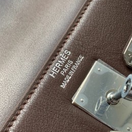 Replica Hermes Blue Brown Colorblock Kelly 32 Bag