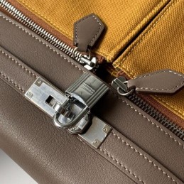 Replica Hermes Yellow Brown Colorblock Kelly 32 Bag