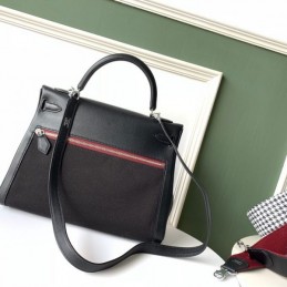 Replica Hermes Black Colorblock Kelly 32 Bag