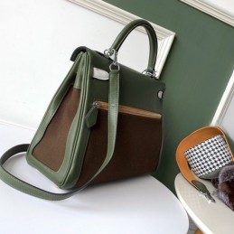 Replica Hermes Brown Green Colorblock Kelly 32 Bag