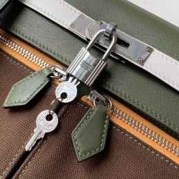 Replica Hermes Brown Green Colorblock Kelly 32 Bag