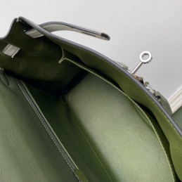 Replica Hermes Brown Green Colorblock Kelly 32 Bag