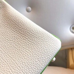 Replica Hermes White Green Kelly 25 Crocodile Leather Bag