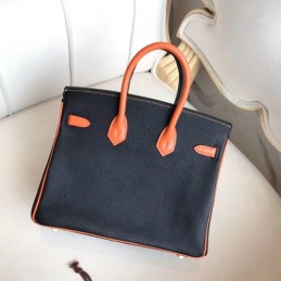 Replica Hermes Black Yellow Kelly 25 Crocodile Leather Bag