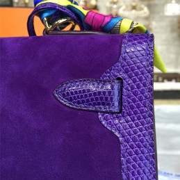 Replica Hermes Purple Kelly 28 Gold Hardware Bag
