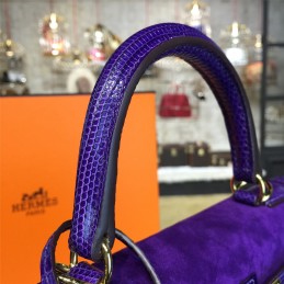 Replica Hermes Purple Kelly 28 Gold Hardware Bag