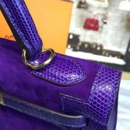 Replica Hermes Purple Kelly 28 Gold Hardware Bag