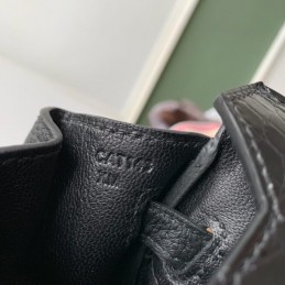 Replica Hermes Black Crocodile Leather Birkin 25 Bag