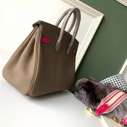 Replica Hermes Taupe Pink Crocodile Leather Birkin 25 Bag