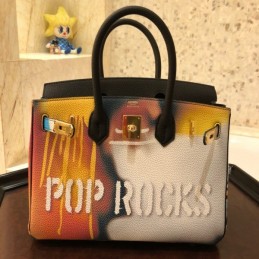 Replica Hermes Black Pop Rocks Birkin 30 Bag