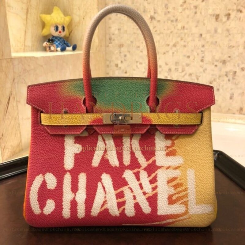 Replica Hermes Yellow Fake Chanel Birkin 30 Bag