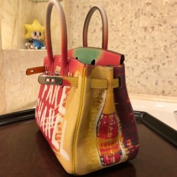 Replica Hermes Yellow Fake Chanel Birkin 30 Bag