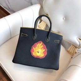 Replica Hermes Green Yellow Dragon Print Birkin 30 Bag