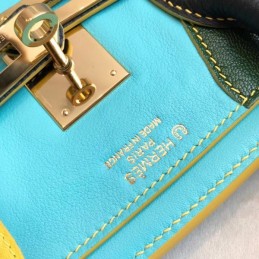 Replica Hermes Green Yellow Dragon Print Birkin 30 Bag