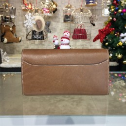 Replica Hermes Etoupe Brown Constance Long Wallet