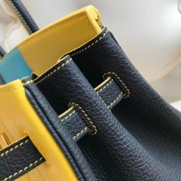 Replica Hermes Green Yellow Dragon Print Birkin 30 Bag