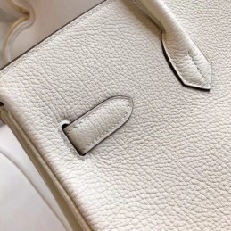 Replica Hermes White Dragon Print Birkin 30 Bag