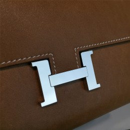 Replica Hermes Etoupe Brown Constance Long Wallet
