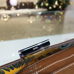 Replica Hermes Etoupe Brown Constance Long Wallet