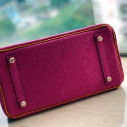 Replica Hermes Pink Green Crocodile Leather Birkin 30 Bag