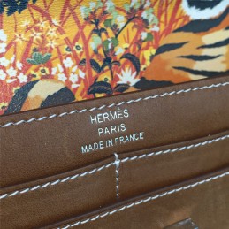 Replica Hermes Etoupe Brown Constance Long Wallet