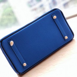Replica Hermes Blue Crocodile Leather Birkin 30 Bag
