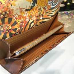 Replica Hermes Etoupe Brown Constance Long Wallet