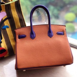 Replica Hermes Orange Blue Crocodile Leather Birkin 30 Bag