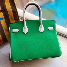 Replica Hermes Green Pink Crocodile Leather Birkin 30 Bag