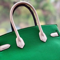 Replica Hermes Green Pink Crocodile Leather Birkin 30 Bag