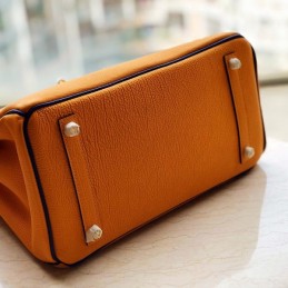 Replica Hermes Orange Gray Blue Crocodile Leather Birkin 30 Bag