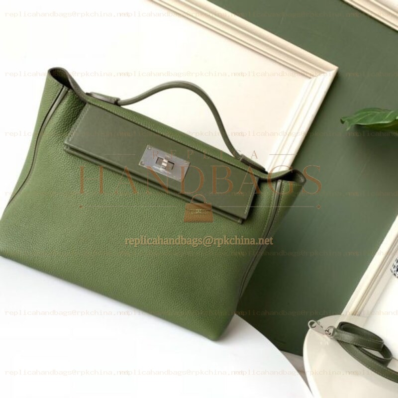 Replica Hermes Olive Green Kelly 2424 29 Bag