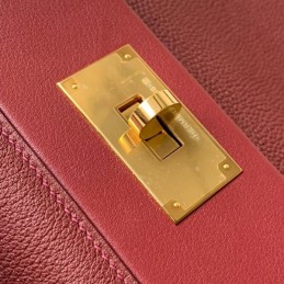 Replica Hermes Red Kelly 2424 29 Gold Hardware Bag