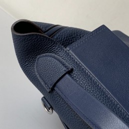 Replica Hermes Navy Blue Kelly 2424 29 Palladium Bag