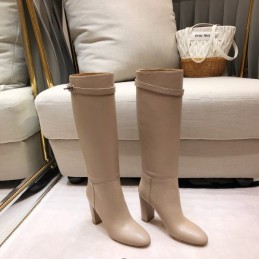 Replica Hermes Beige Knee High Riding Boot