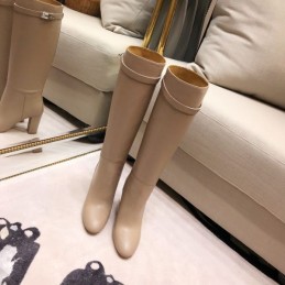 Replica Hermes Beige Knee High Riding Boot