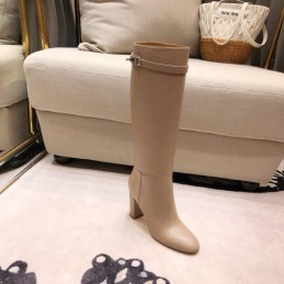 Replica Hermes Beige Knee High Riding Boot