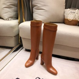 Replica Hermes Brown Knee High Riding Boot