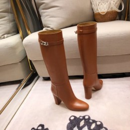 Replica Hermes Brown Knee High Riding Boot
