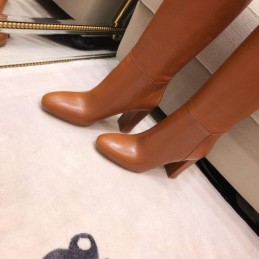 Replica Hermes Brown Knee High Riding Boot
