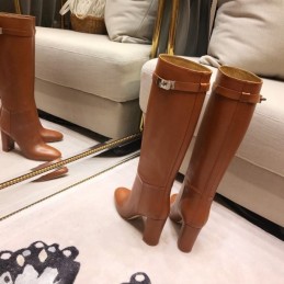 Replica Hermes Brown Knee High Riding Boot