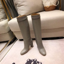 Replica Hermes Gray Knee High Riding Boot