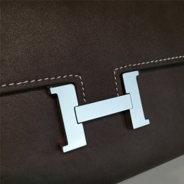 Replica Hermes Gray Constance Long Wallet