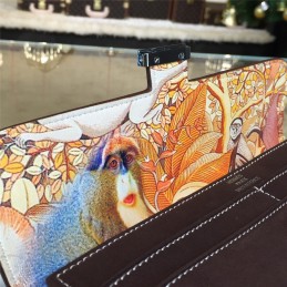 Replica Hermes Gray Constance Long Wallet